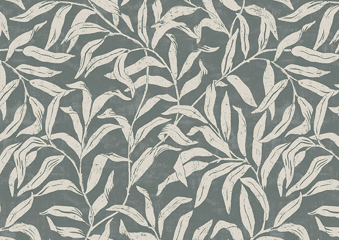 Trailing Vines, Victorian Blue - Twist&Fit Roman Blind - Image 7